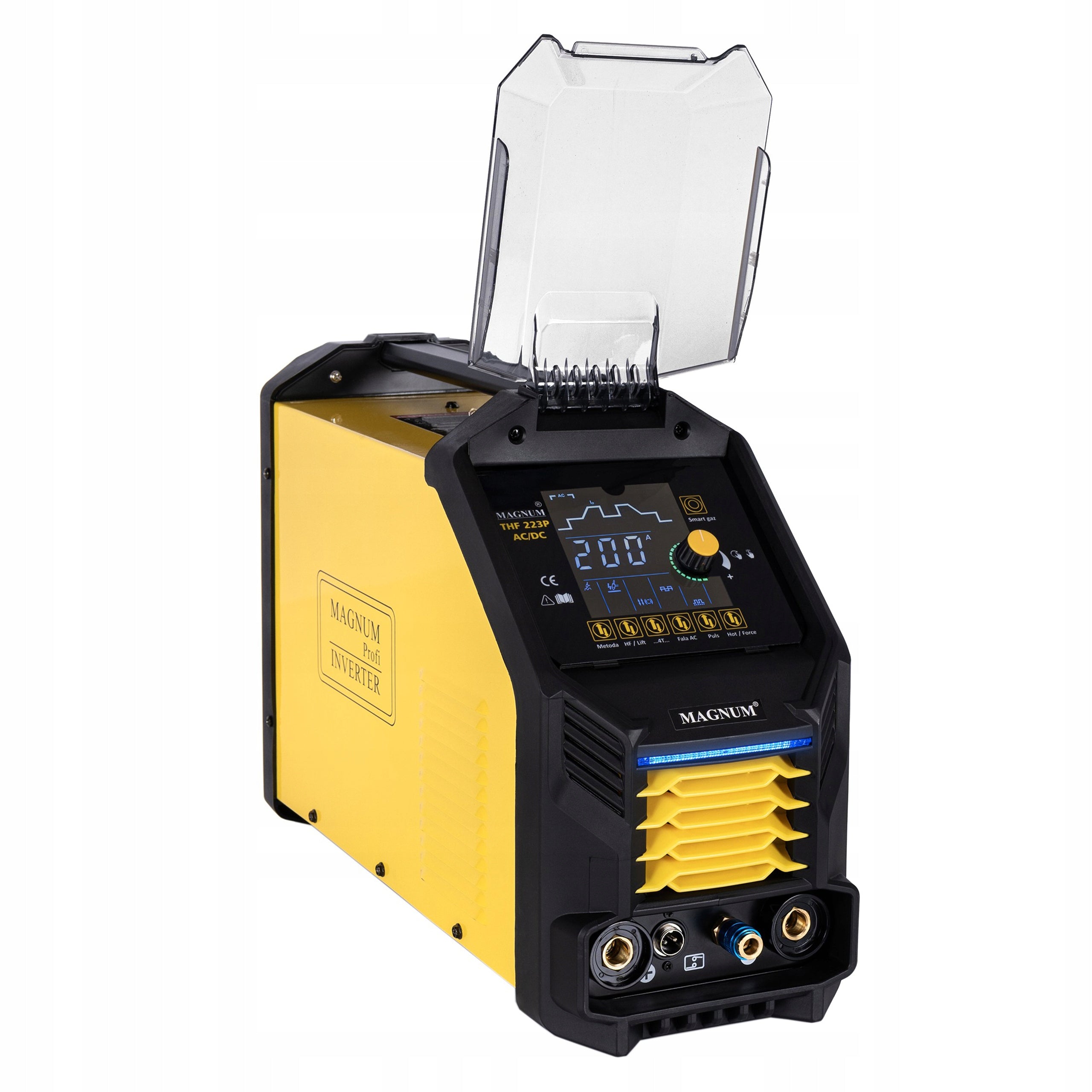 WELDING MACHINE MAGNUM TIG AC DC THF 223P 230V 200A PULSE BI LEVEL MMA LIFT HF SPOT Brand Magnum