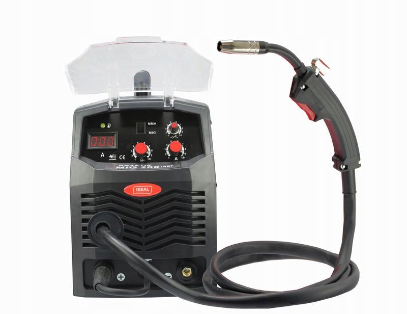 WELDING MACHINE MIGOMAT 200A 230V MMA TROLLEY IGBT PRAKTIK MIG 200 IGBT IDEAL Brand IDEAL