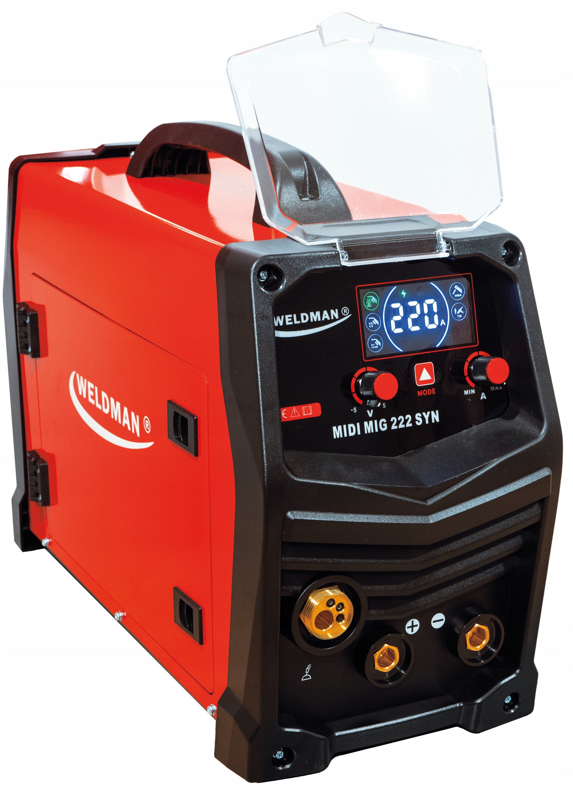 WELDING MACHINE MIGOMAT MMA TIG WELDMAN MIDI MIG 222 SYNERGY 220A WELDMAN Brand Weldman