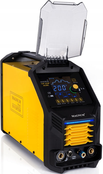 WELDING MACHINE TIG HF FOR ALUMINIUM MAGNUM TIG HF THF 223 PULSE AC/DC BI LEVEL MMA Manufacturer code U I THF223P ACDC