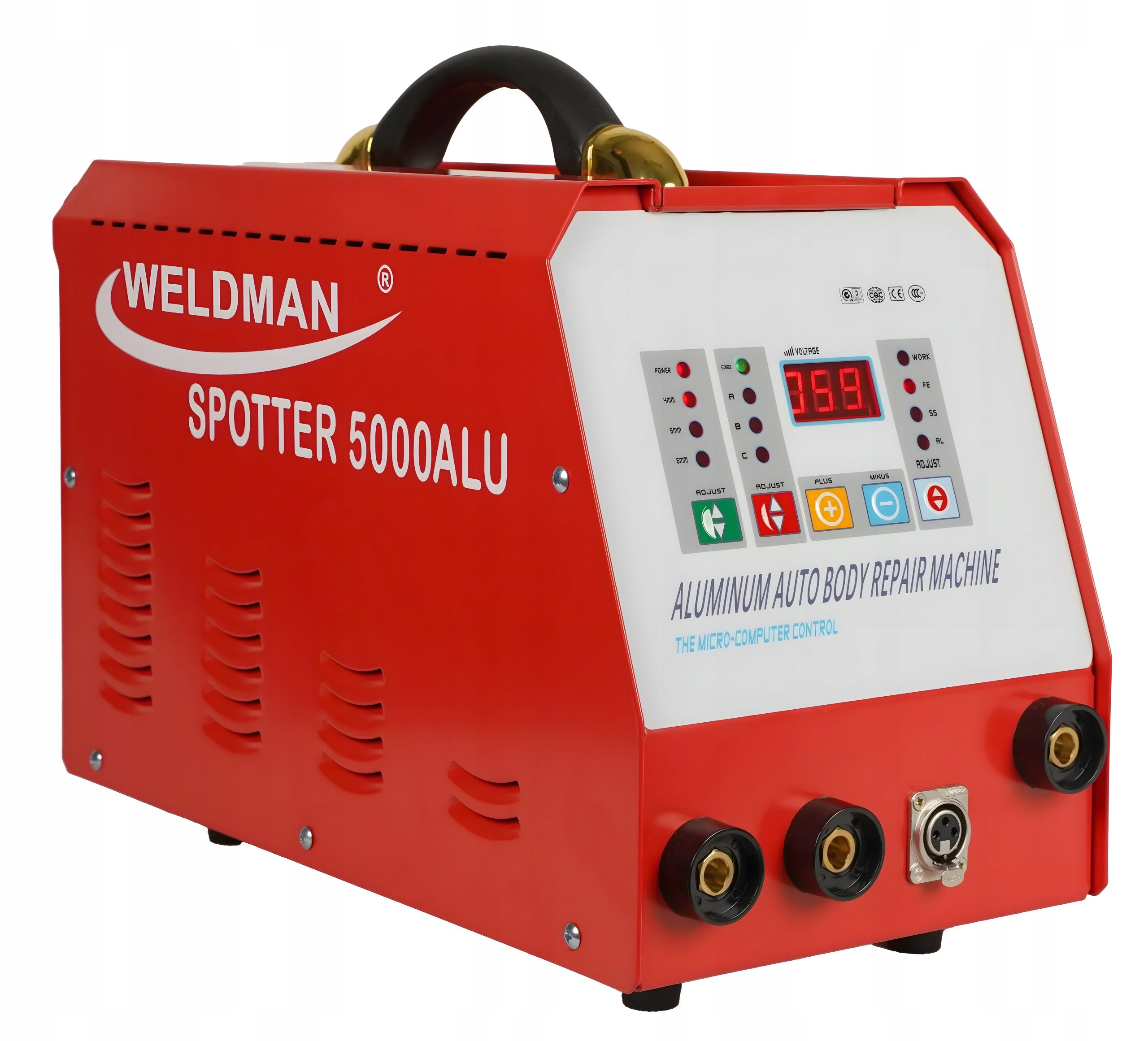 WELDING MACHINE WELDMAN SPOTTER 5000 ALU flashing spotter for PULLER dents Batteries included no