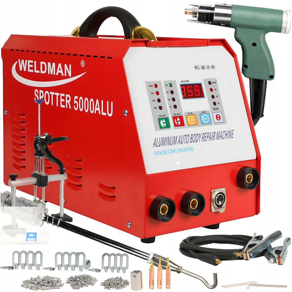 WELDING MACHINE WELDMAN SPOTTER 5000 ALU flashing spotter for PULLER dents