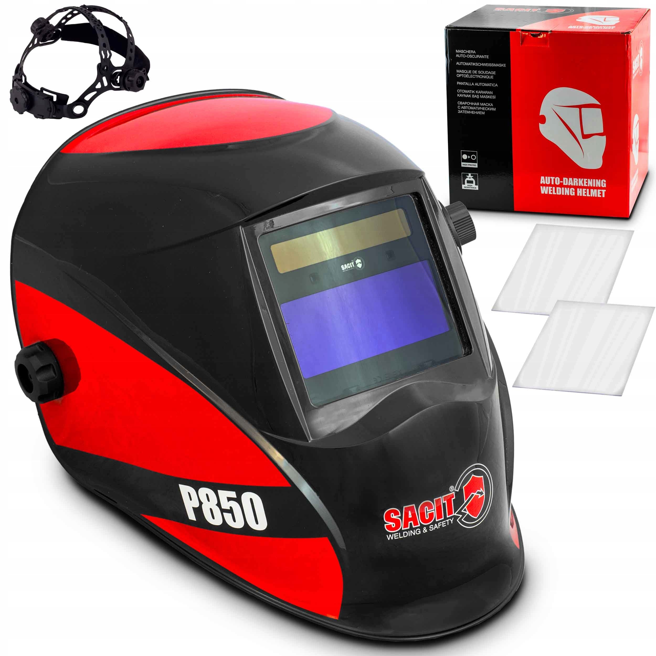 WELDING VISOR SELF-TINTING MASK SACIT TRAFIMET P850 TRUE COLOR