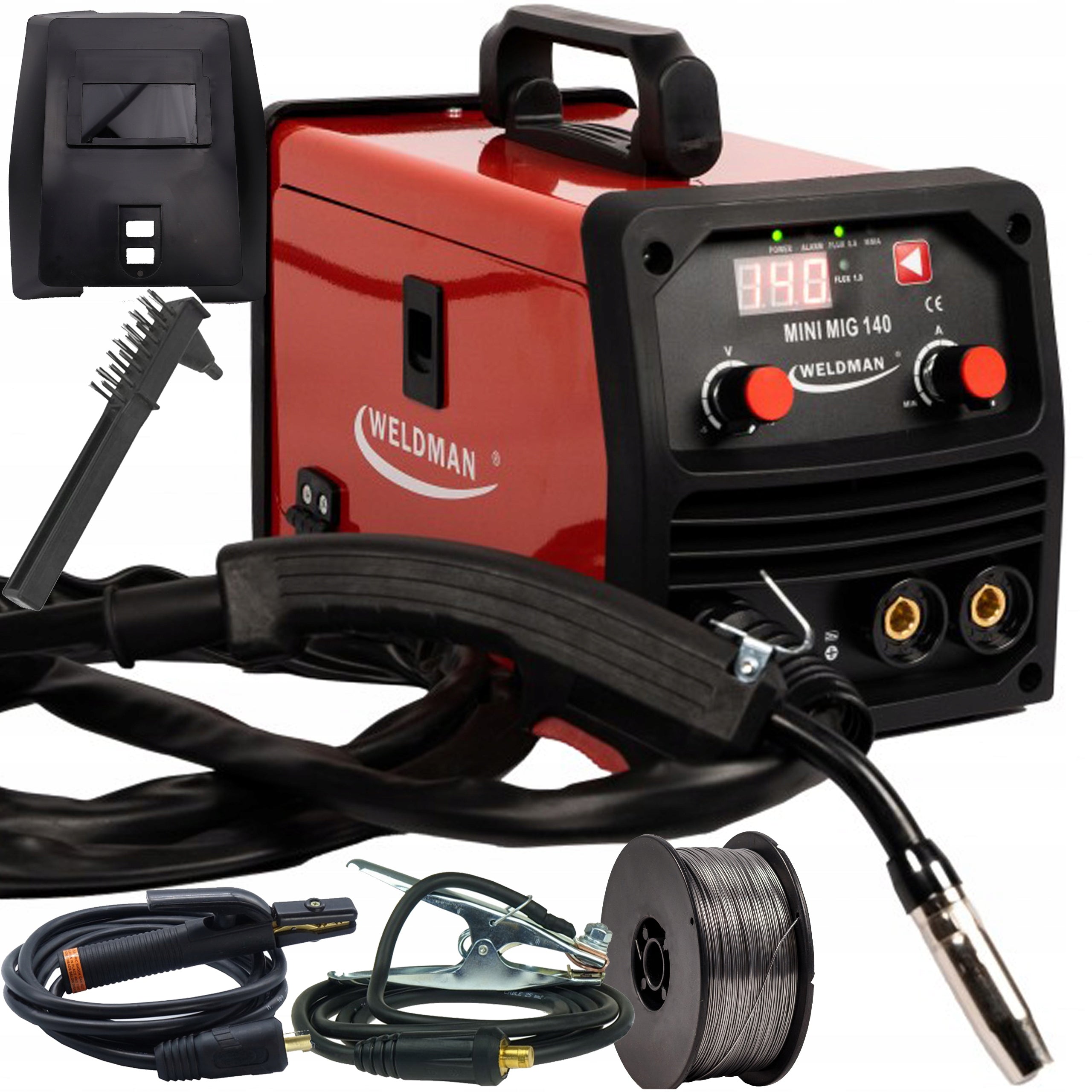 WELDMAN MINI MIG 140 SYN Welding machine FLUX MMA 140A Synergy IGBT 230V