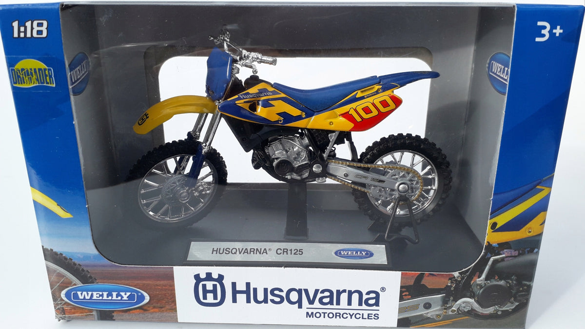 WELLAS HUSQVARNA CR 125 Cool Metal WELLY 1:18