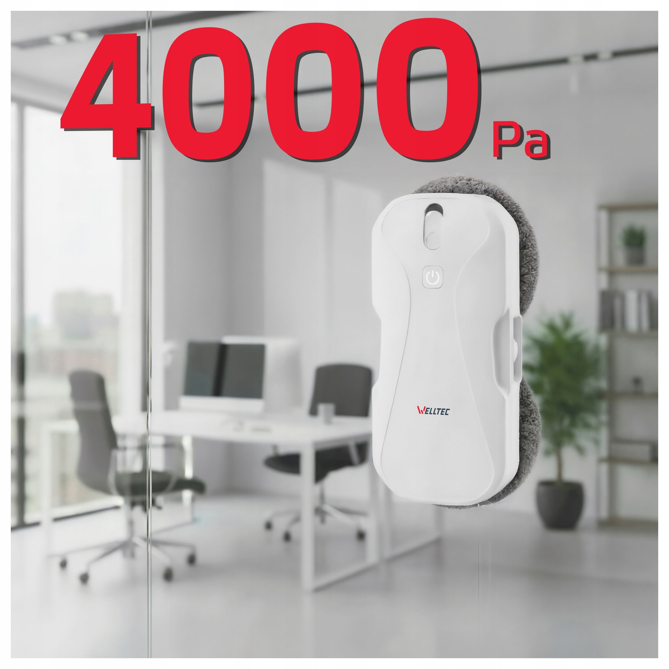 WELLTEC RX11 PRO - WINDOW CLEANING ROBOT | 4000Pa | WiFi | REMOTE CONTROL + ACCESSORIES Packaging status original