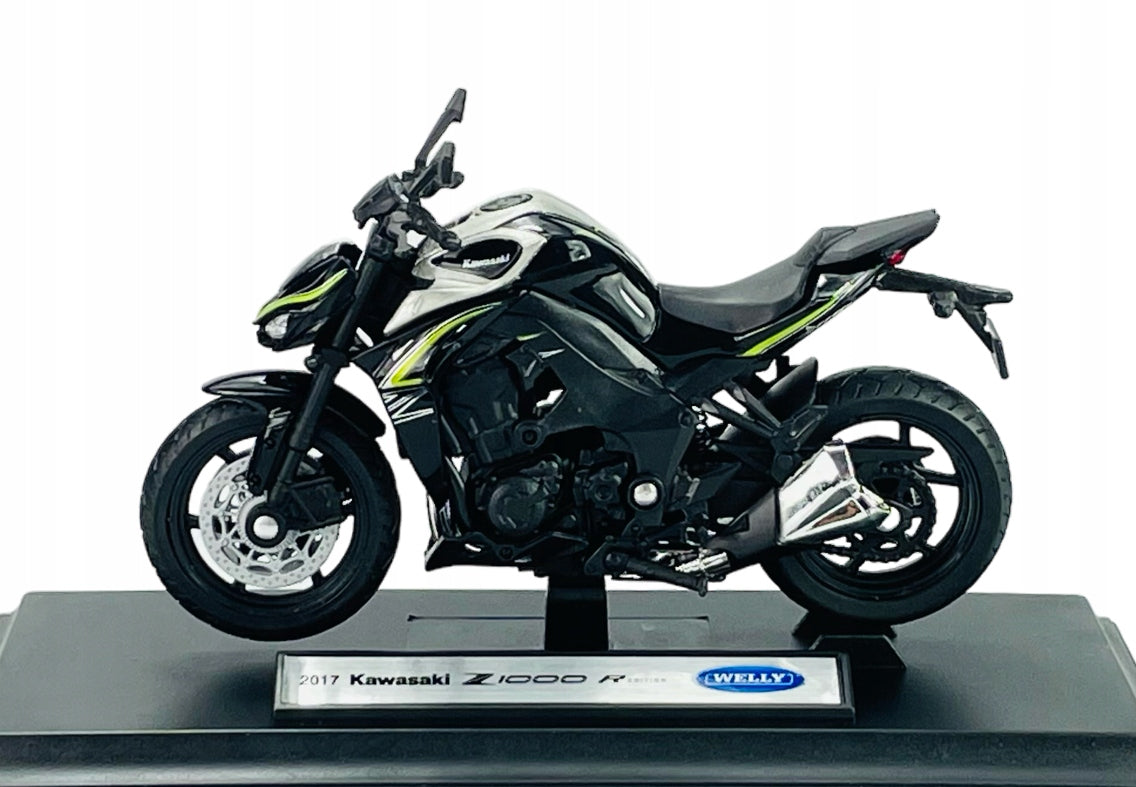 WELLY 2017 KAWASAKI Z1000 R EDITION 1:18 MOTORCYCLE NEW MODEL STAND Manufacturer code 29209984