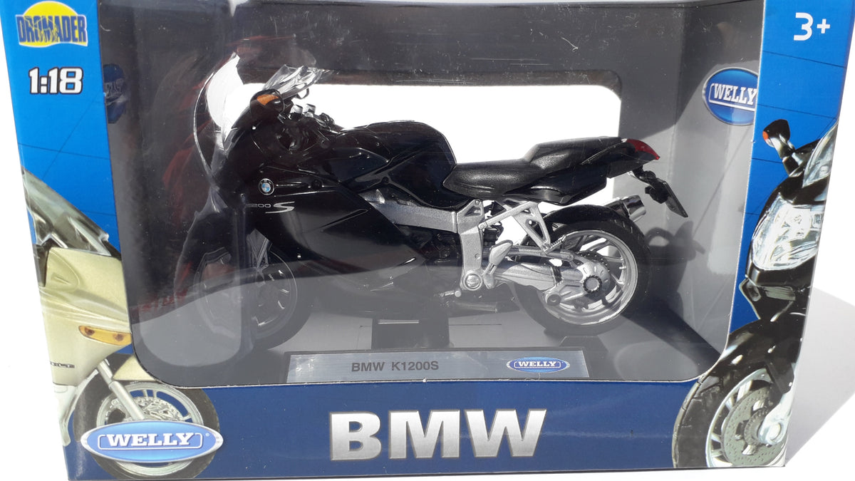 WELLY BMW K1200S Black Beta Motorcycle Metal WELLY 1:18 Manufacturer code 12144