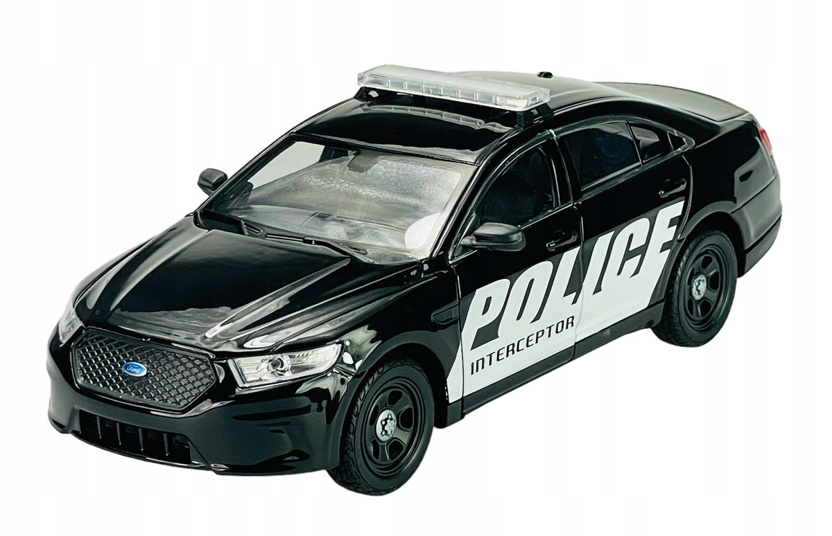 WELLY FORD POLICE INTERCEPTOR BLACK 1:24 NEW METAL CAR 24045