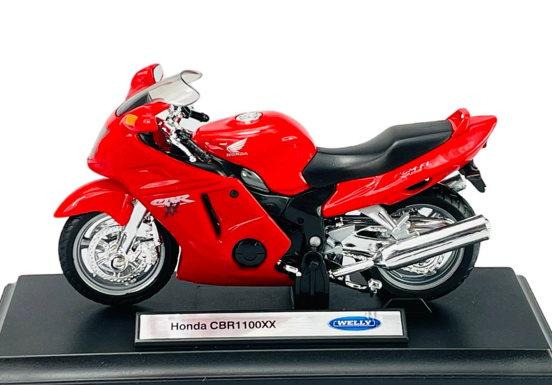 WELLY HONDA CBR 1100XX RED 1:18 MOTORCYCLE NEW MODEL Brand Welly
