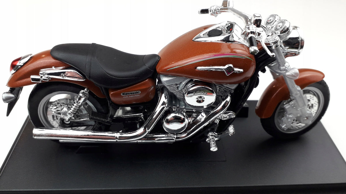 WELLY Kawasaki Vulcan 1500 Mean Streak 2002 Metal Motorcycle WELLY 1:18