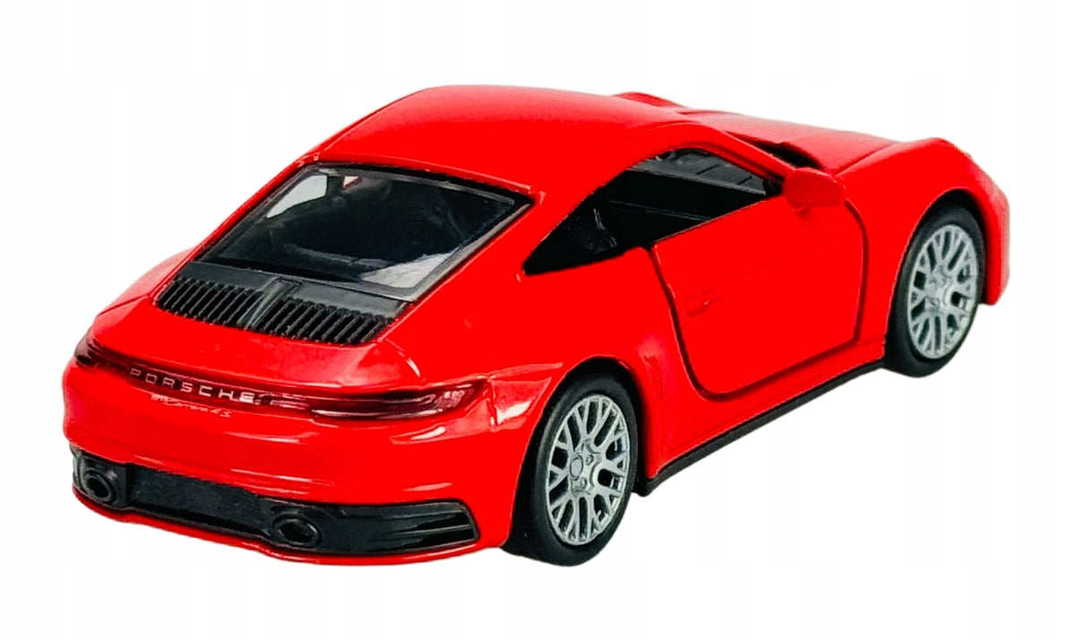 WELLY PORSCHE 911 CARRERA 4S RED 1:34 METAL NEW MODEL 43781 Material metal plastic