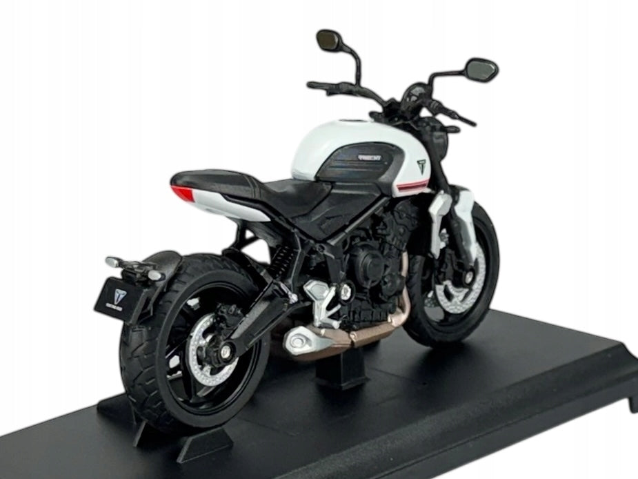 WELLY TRIUMPH TRIDENT 660 1:18 MOTORCYCLE NEW MODEL WITH STAND 12860 Packaging status original