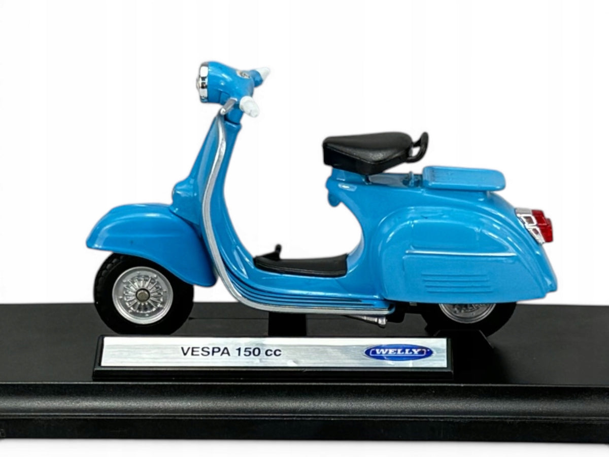 WELLY VESPA 150CC 1:18 MOTORCYCLE SCOOTER NEW WITH STAND 12848 Assembly diecast