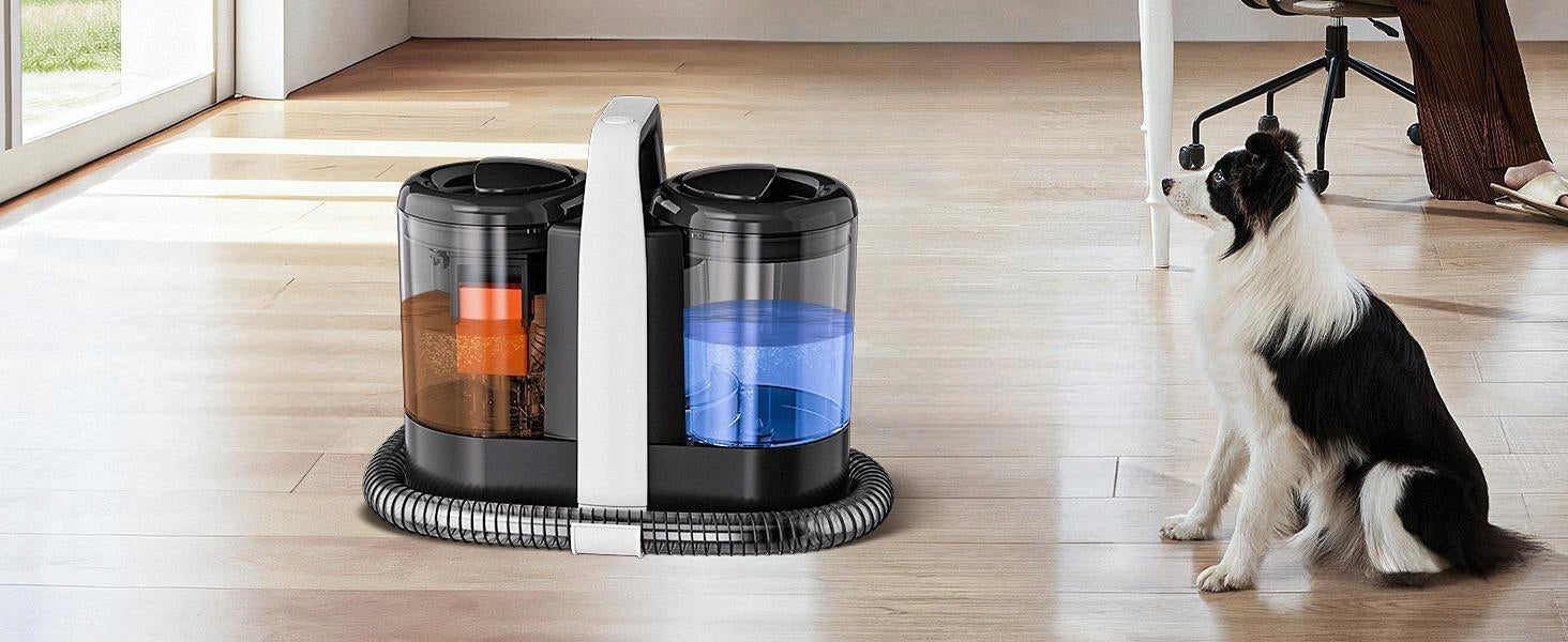 WET AND DRY VACUUM CLEANER POWERFUL SUCTION 600 IN 15 KPA 1.5L+0.8L Dominant color blue
