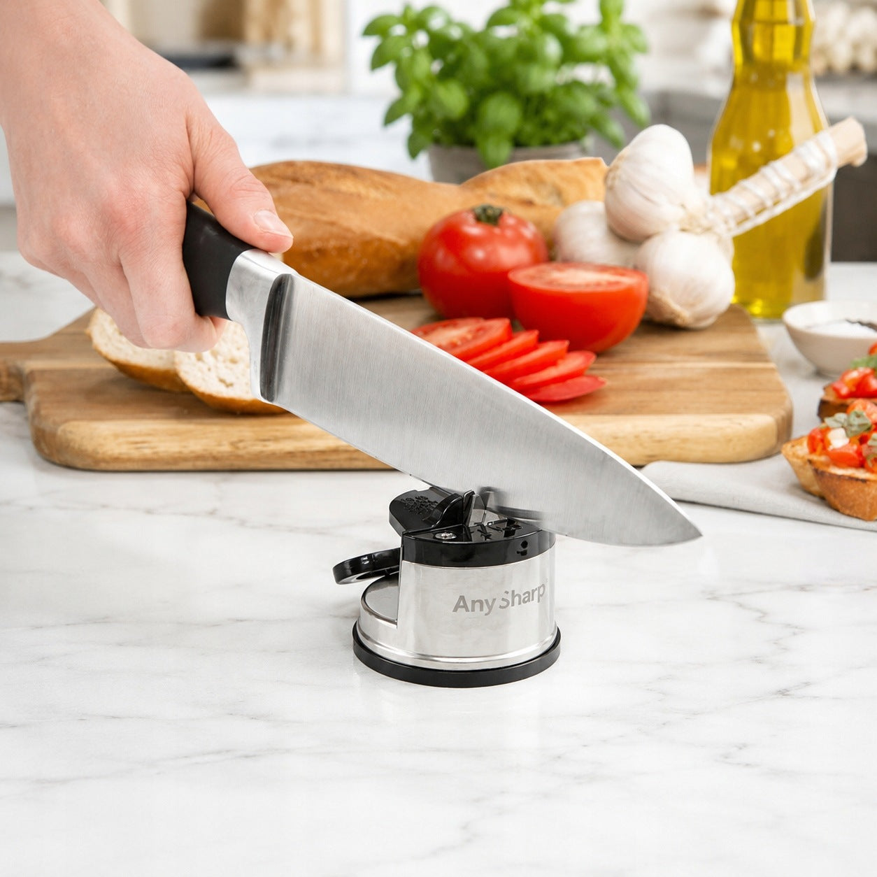 WHEAT SHARPENER FOR KITCHEN KNIVES - SATISFACTION GUARANTEE - ANYSHARP PRO Manufacturer code 490-002
