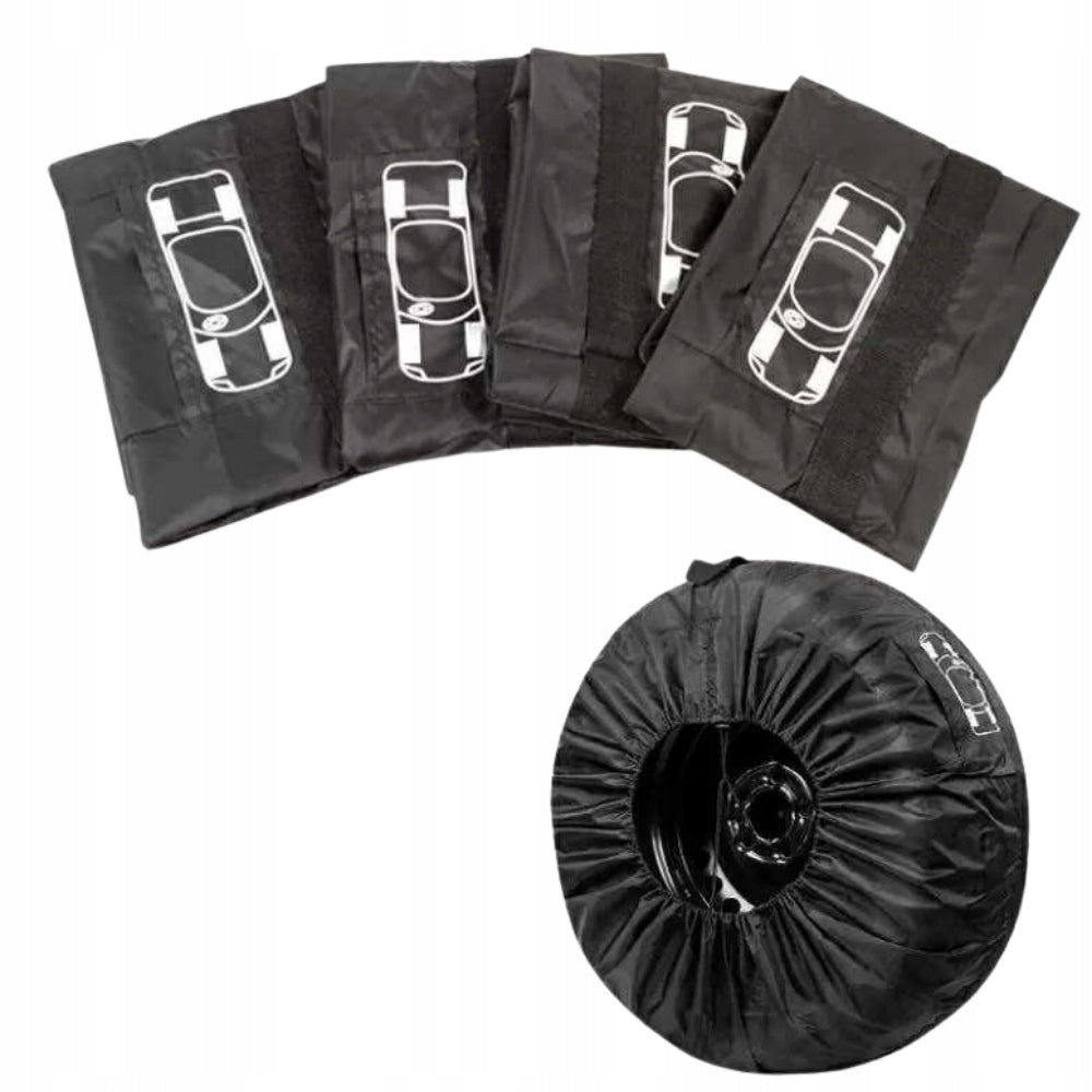 WHEEL COVER TYRE PROTECTIVE COVERS RIM SET OF 4 PCS 14-17 INCHES Manufacturer's catalog number pokrowce ochronne