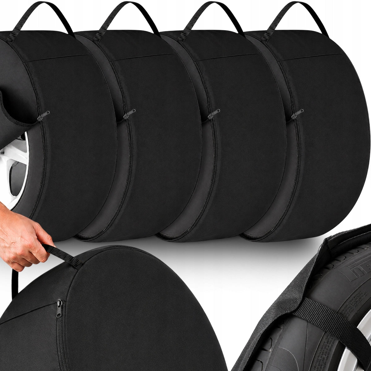 WHEEL COVERS FULL HANDLE LOCK STRONG SET OF COVERS 70X24CM 3XL
