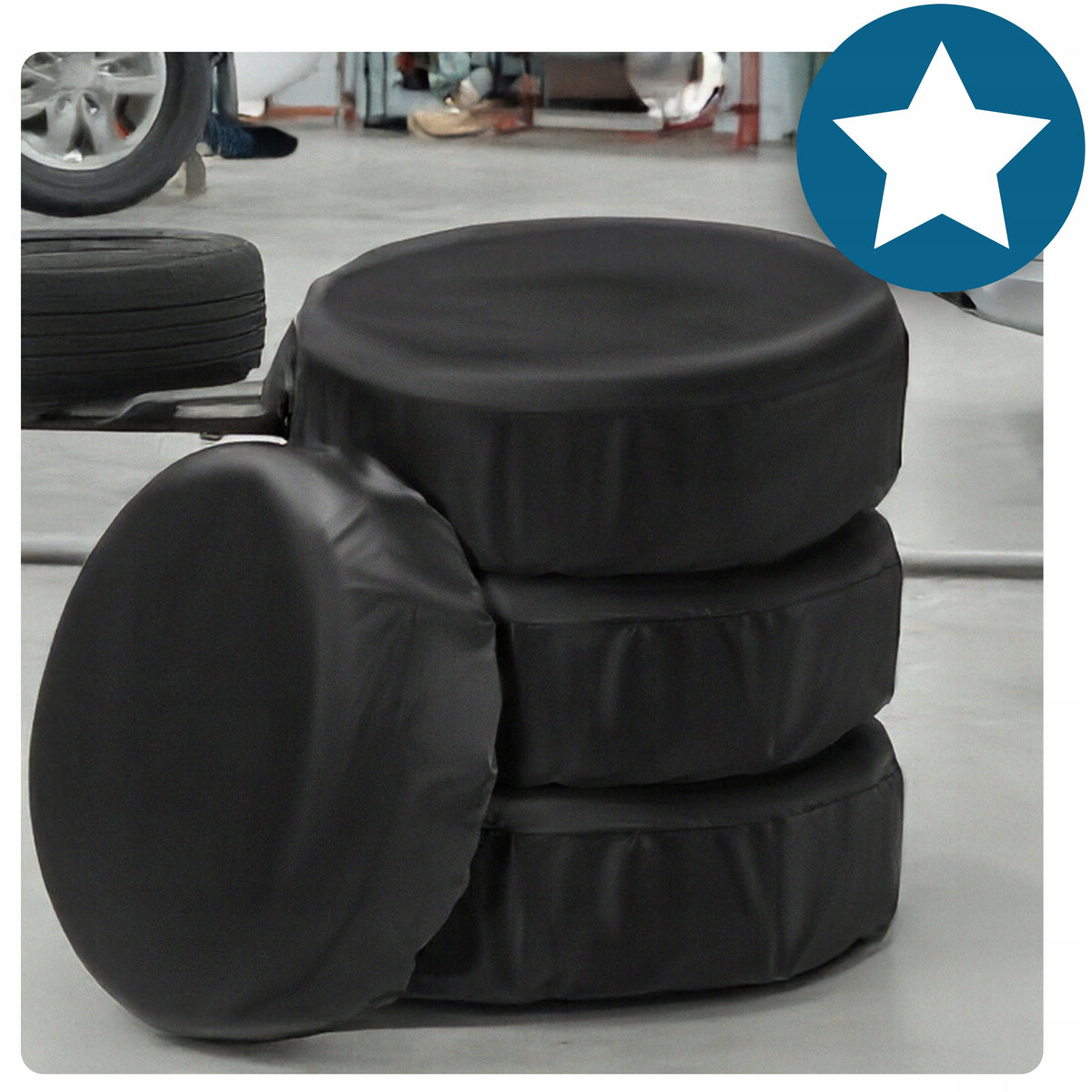 WHEEL COVERS TIRES RIMS 17-20 inches SET OF 4 PROTECTIVE COVERS strong EAN (GTIN) 5904665714669