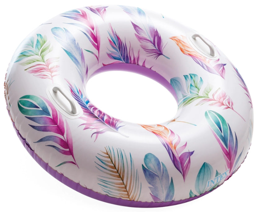 WHEEL INFLATABLE LARGE WATER MATTRESS FOR SWIMMING POOL CIRCLE 97CM XXL HANDLE