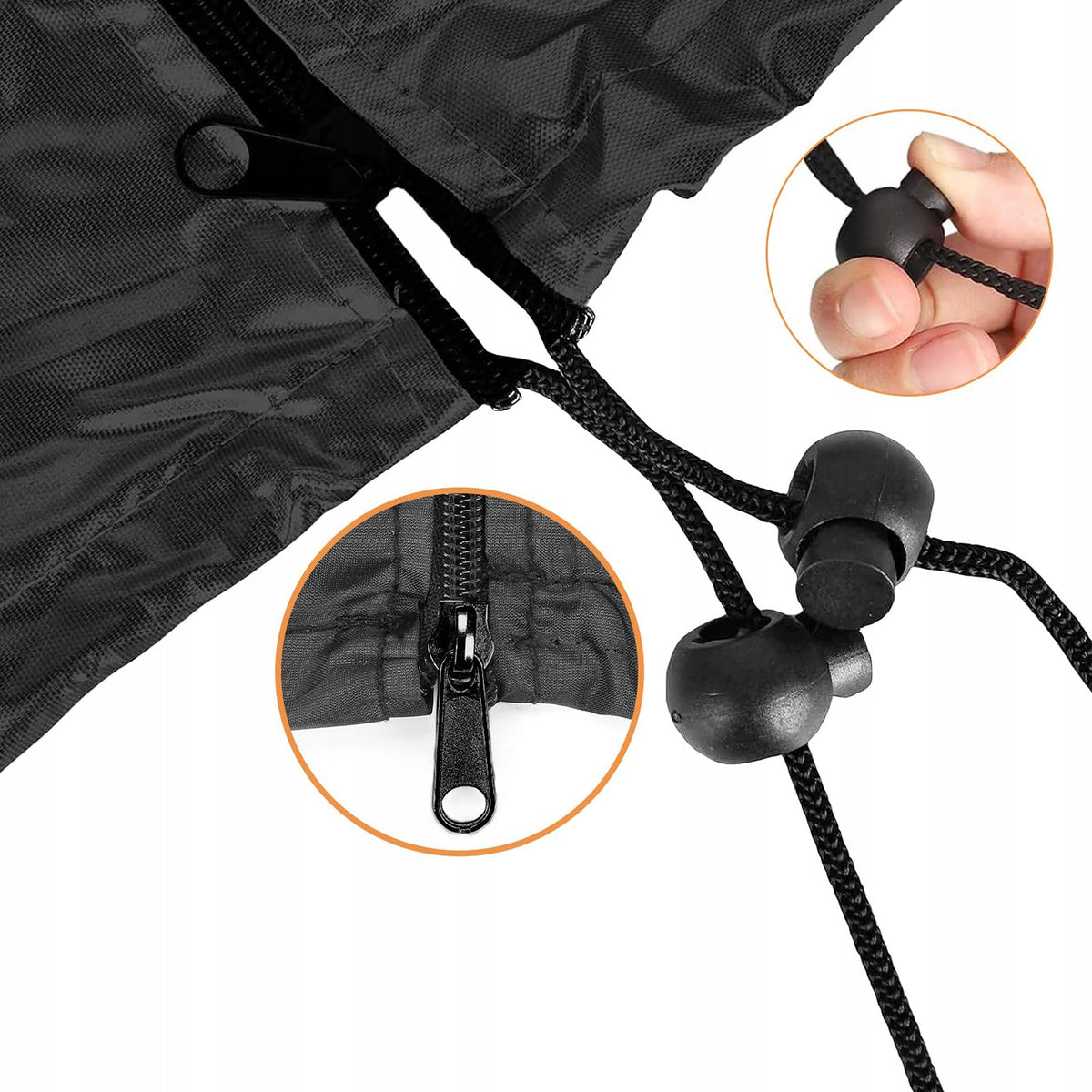 WHEEL PROTECTIVE COVER FOR STAND BLACK WATERPROOF 18-22 INCHES 2PCS Manufacturer's catalog number YUIO00