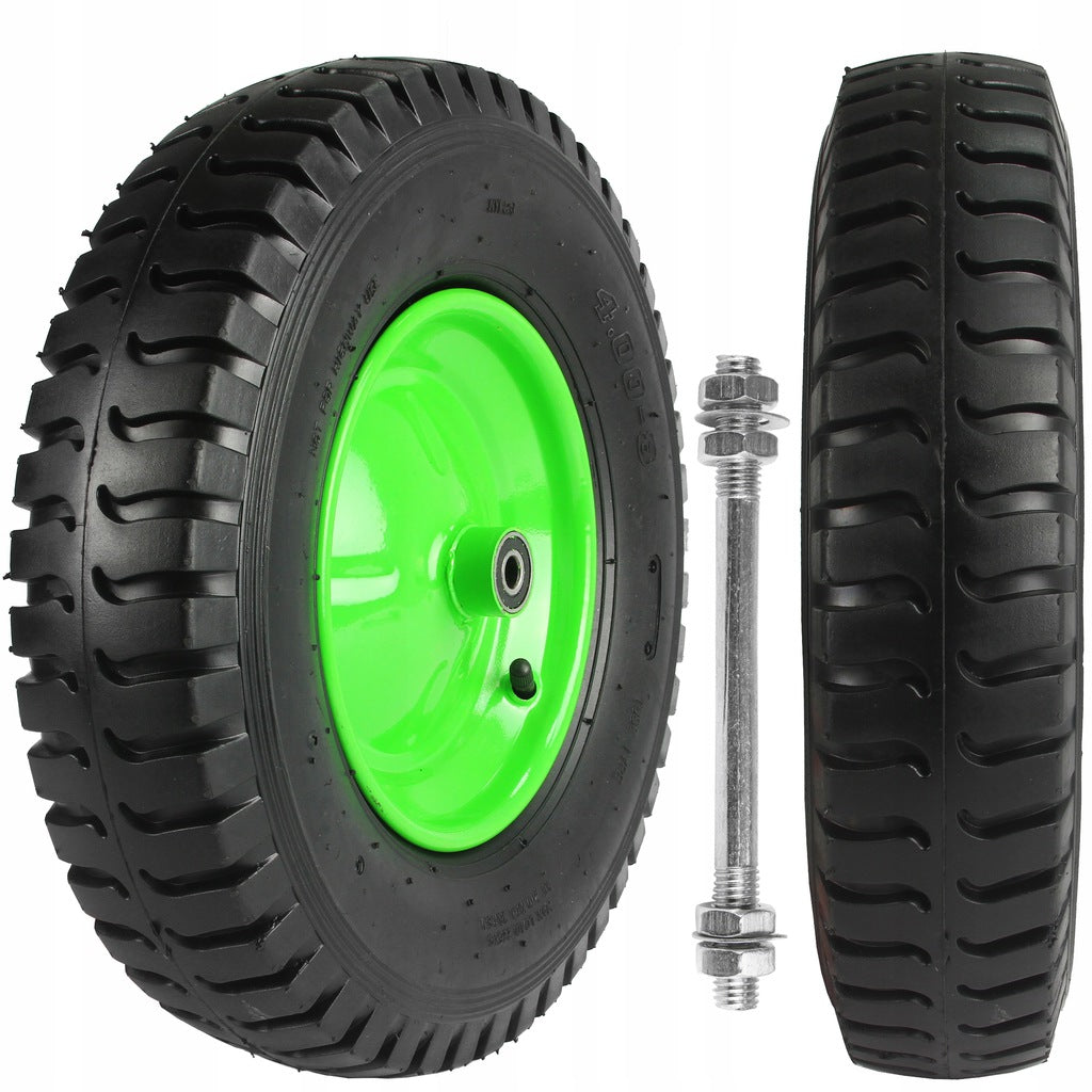 WHEEL WHEELBARROW WHEEL 4.00-8 400-8 400x8 8PR STRONG WITH INNER TUBE PUMPED