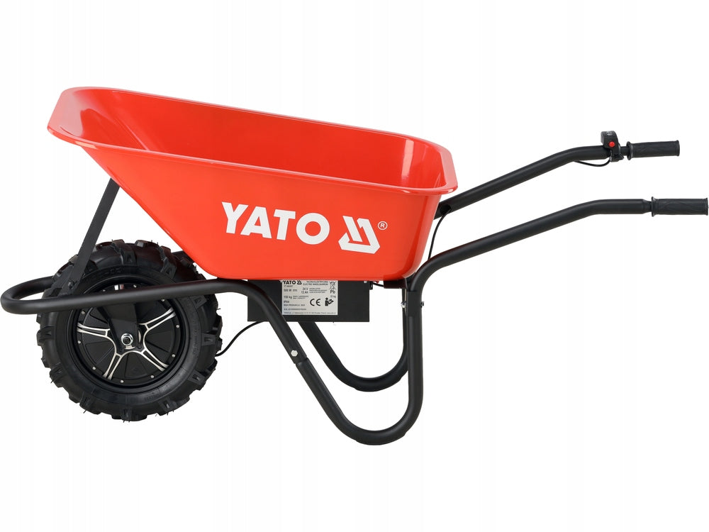 WHEELBARROW ELECTRIC LOAD CAPACITY 150 KG POWER 500W 24V DC 12AH YT-86097 YATO Brand Yato