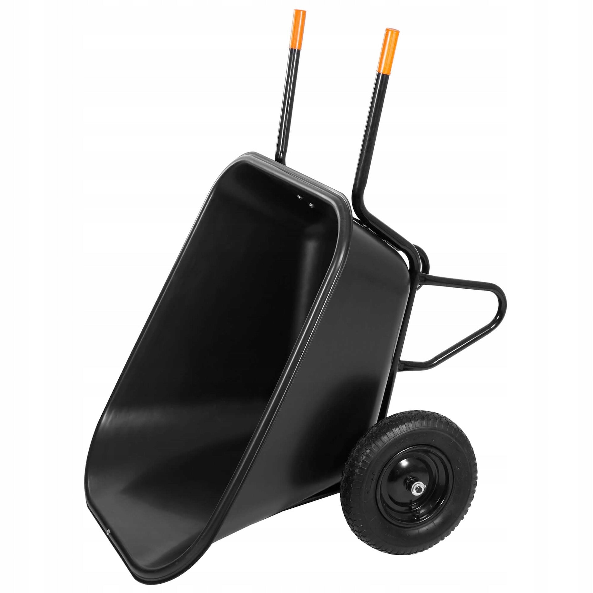 WHEELBARROW FEED TROLLEY CRADLE TWO-WHEELED GARDEN FLIP-FLOP FOR FEED 300L XXL Capacity 300 l