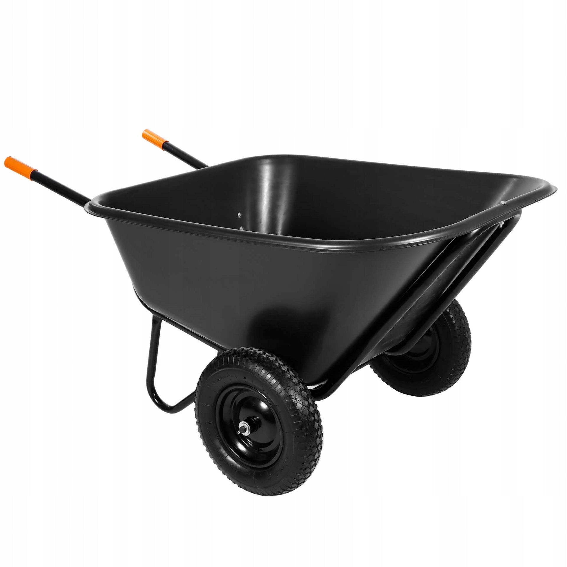 WHEELBARROW FEED TROLLEY CRADLE TWO-WHEELED GARDEN FLIP-FLOP FOR FEED 300L XXL