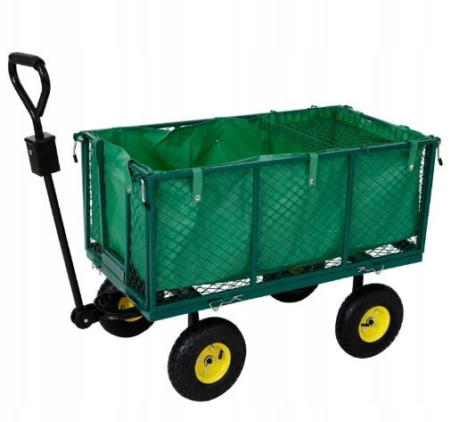 WHEELBARROW GARDEN TRANSPORT TROLLEY FOLDING TRAILER WITH TARPAULIN Manufacturer code WÓZEK OGRODOWY SKŁADANY SO71