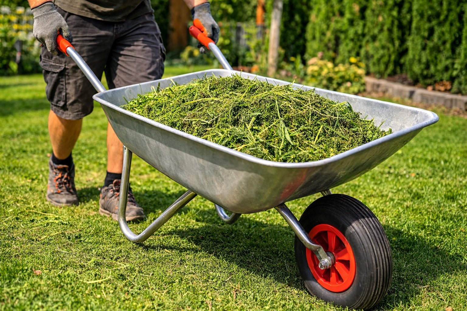WHEELBARROW TROLLEY GALVANIZED LIGHT GARDEN 80L Kind wheelbarrow