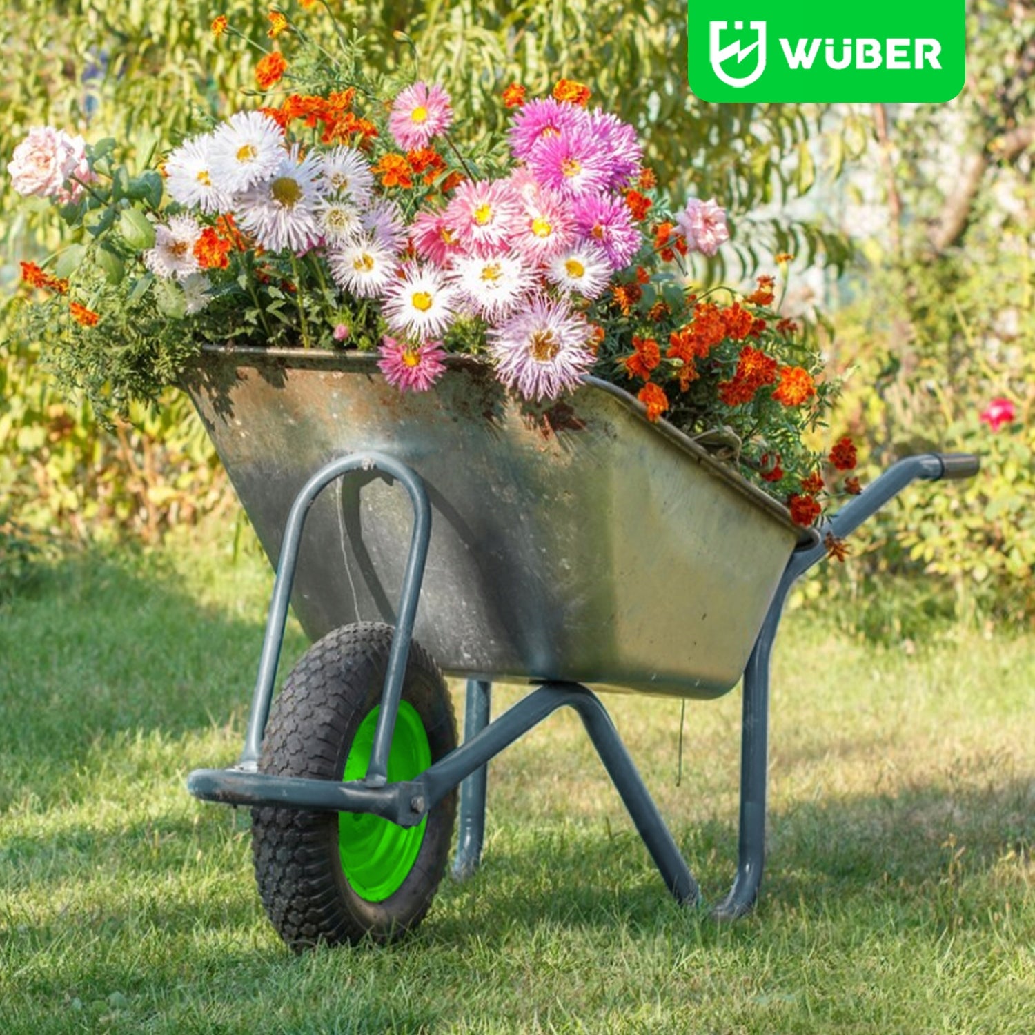 WHEELBARROW WHEEL 15"X 4.00 X8" 180KG WHEELBARROW WHEEL TUBELESS STRONG WUBER Capacity 0 l
