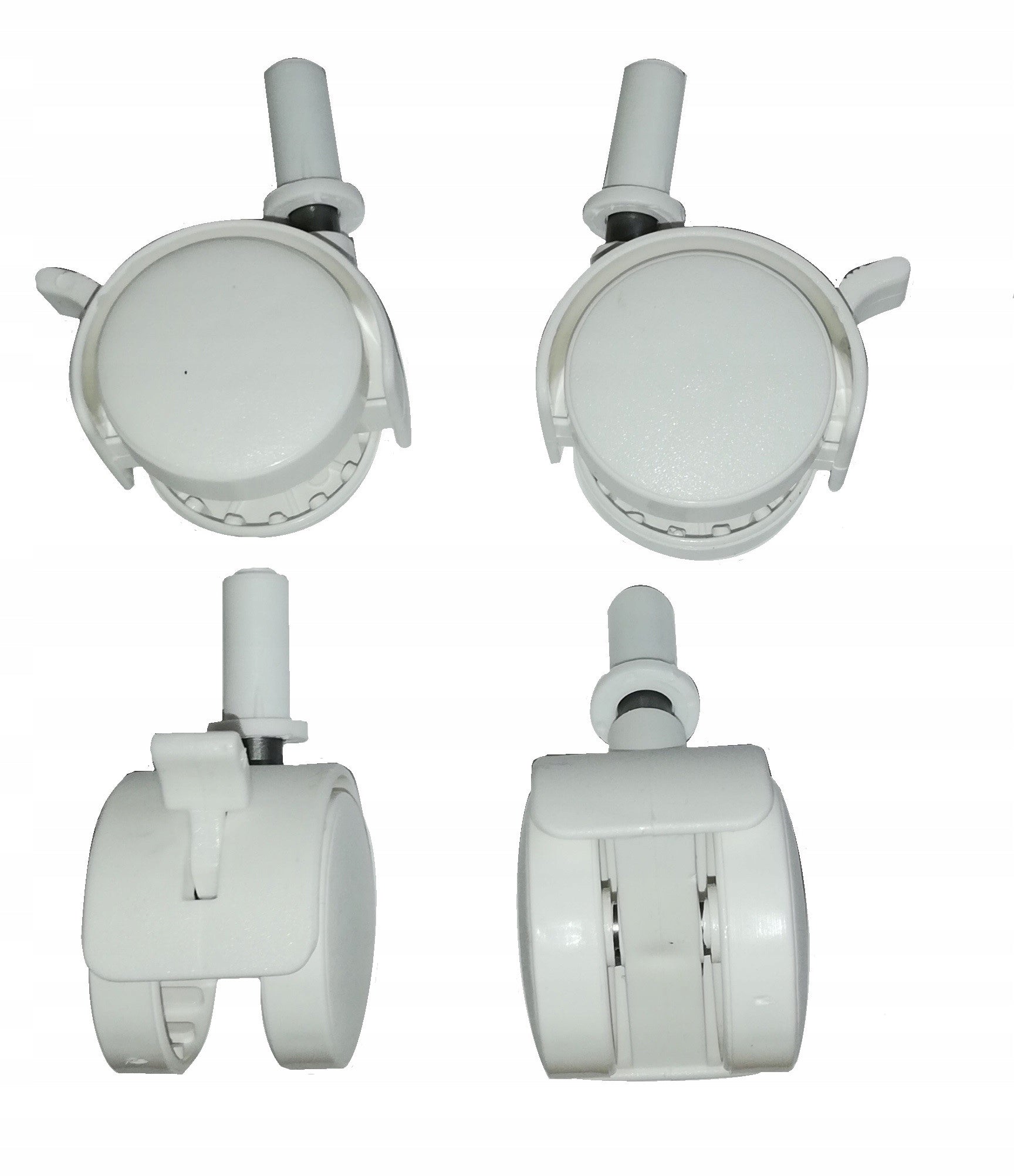 WHEELS FOR CRIB OR CRADLE BRAKE WHITE