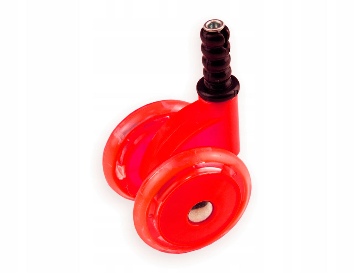 WHEELS FOR WALKER SWIVEL SOFT SILICONE RED Brand Pimko