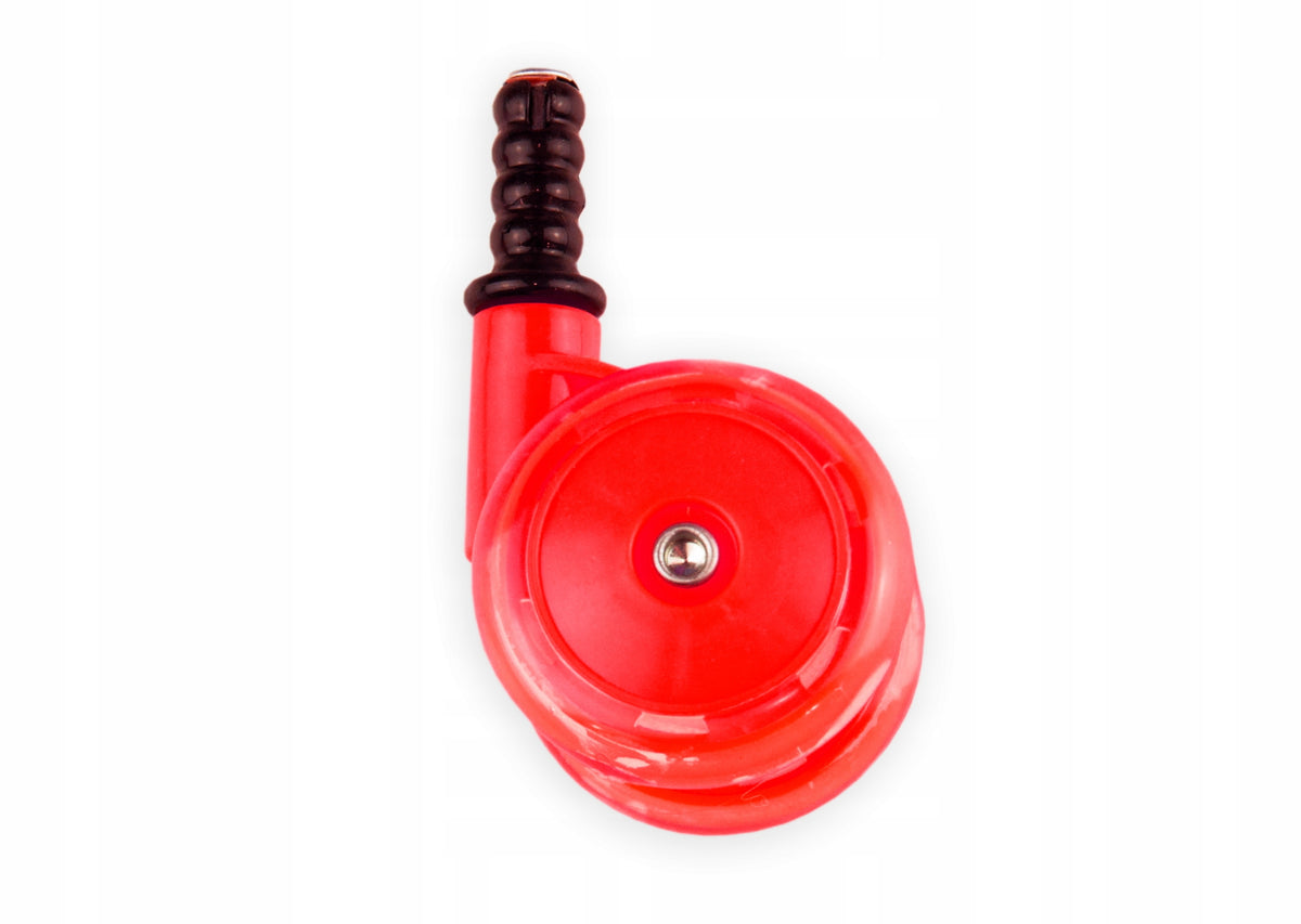 WHEELS FOR WALKER SWIVEL SOFT SILICONE RED Color red