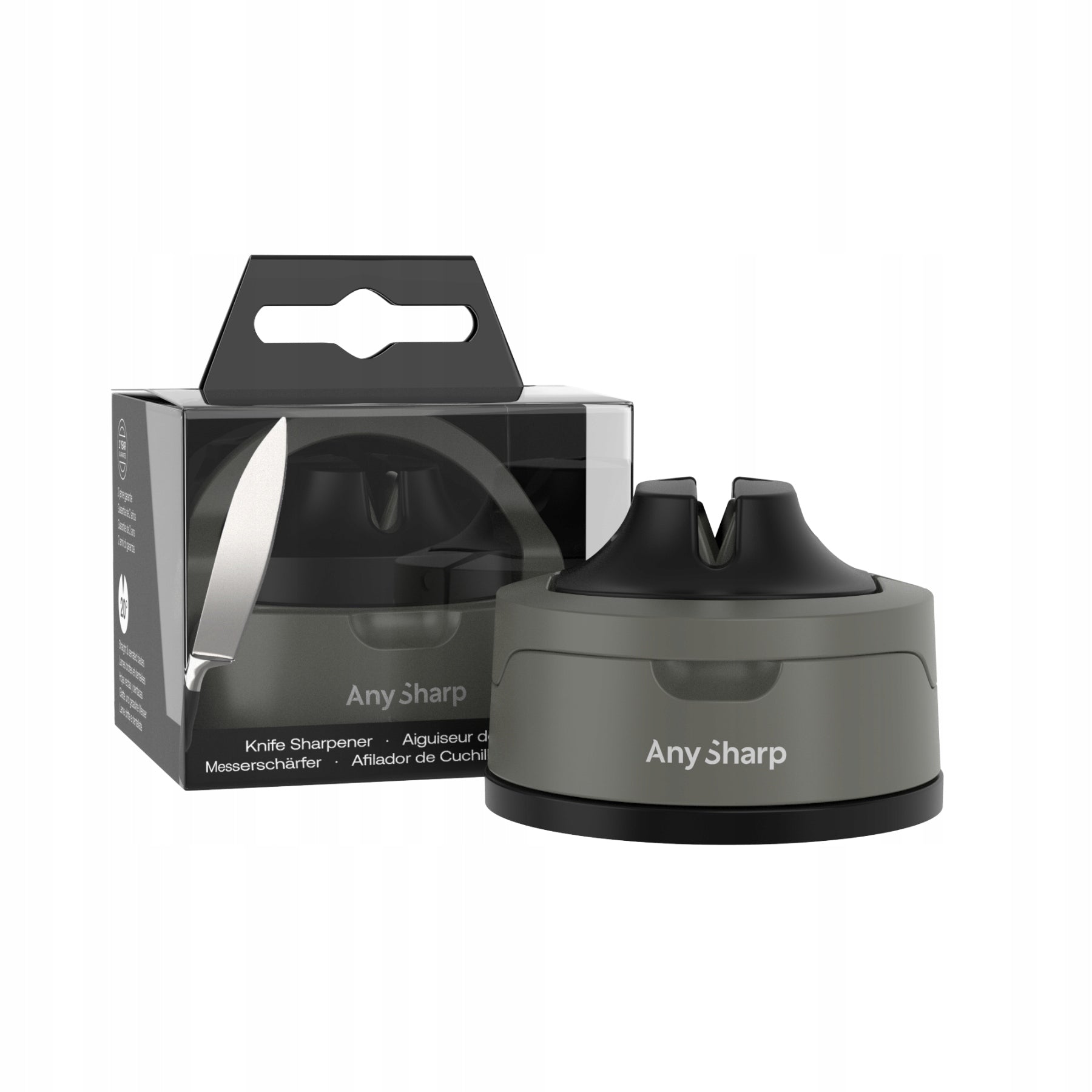 WHETSTONE KITCHEN KNIFE SHARPENER - SATISFACTION GUARANTEE- ANYSHARP EVO