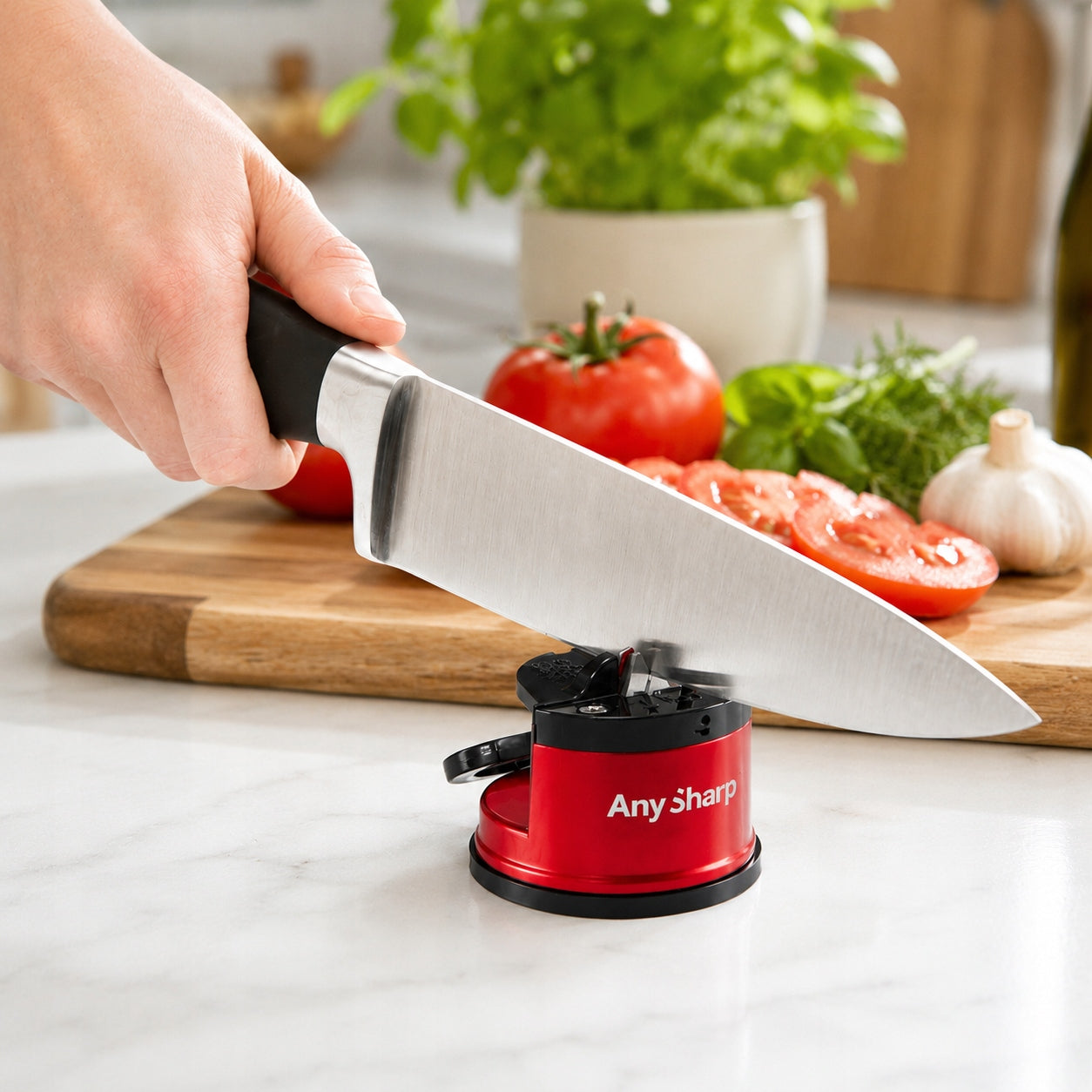 WHETSTONE SHARPENER STALK KITCHEN KNIVES -TUNGSTEN CARBIDE- ANYSHARP- METAL PRO Manufacturer code ASKSPRORED