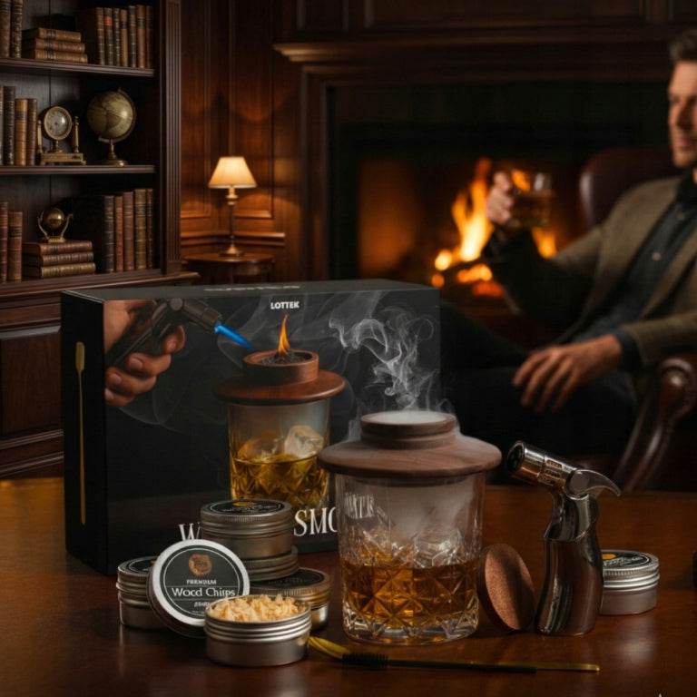 WHISKY SMOKER Smoking Kit Birthday Gift for Man + E-book Packaging status original