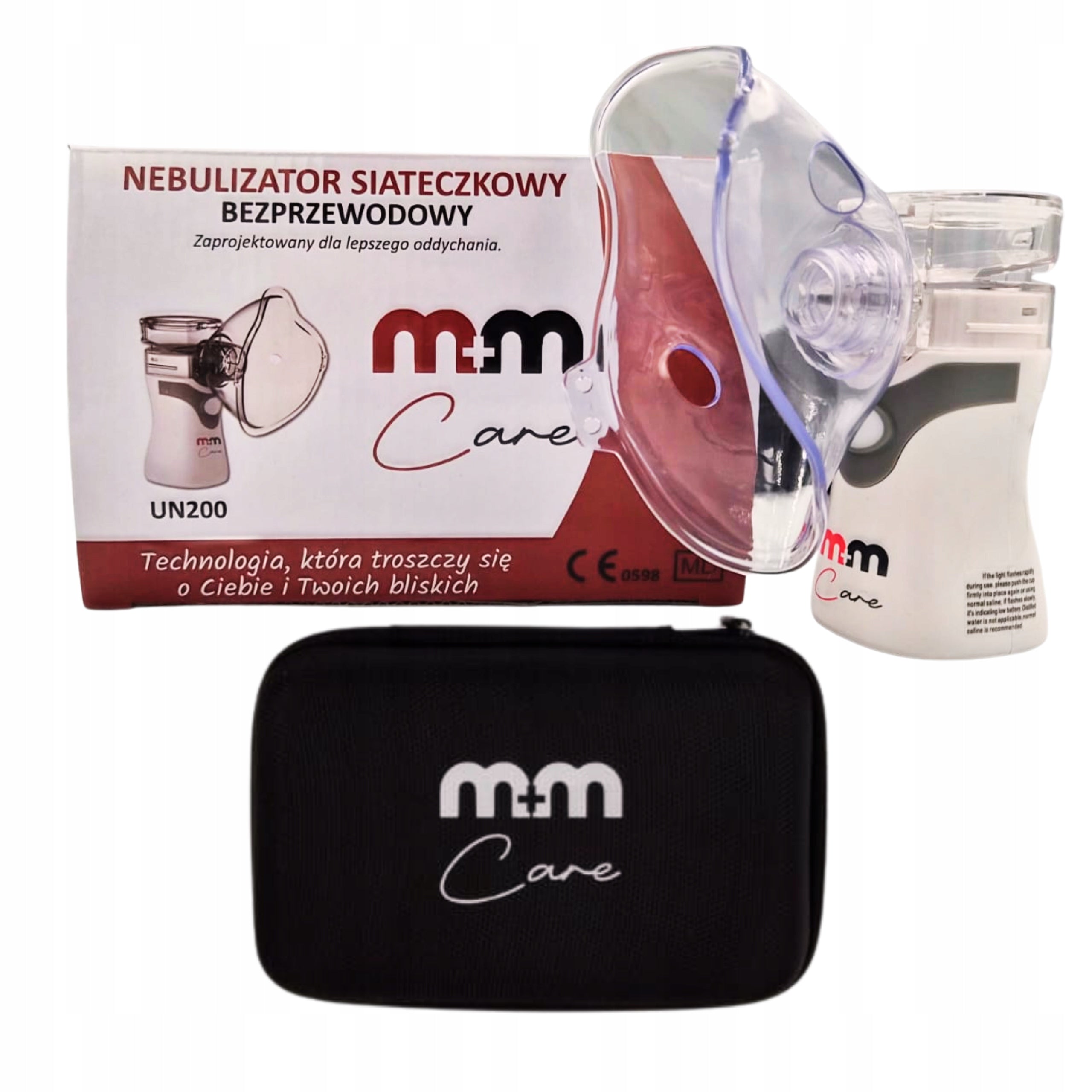 WHITE BATTERY NEBULISER INHALER WITH MASKS FOR CHILDREN AND ADULTS Packaging status original
