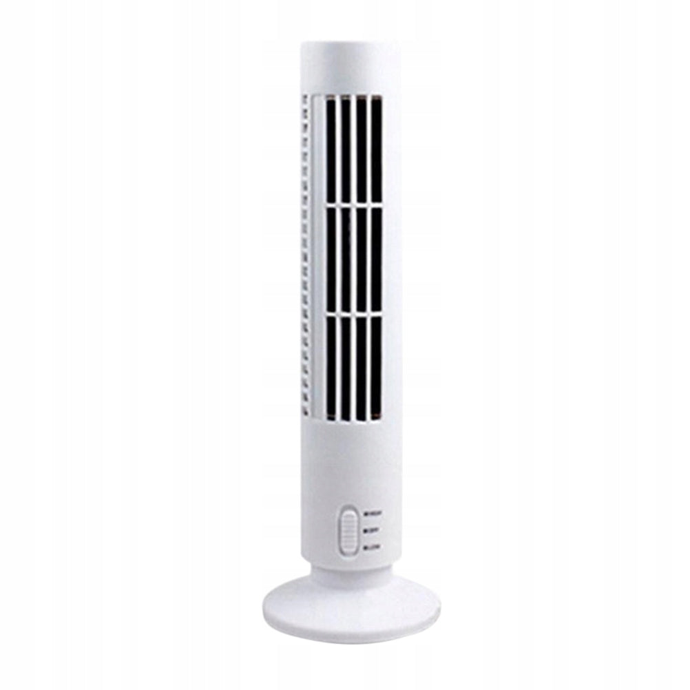 WHITE BLADELESS COLUMN FAN FOR HOME