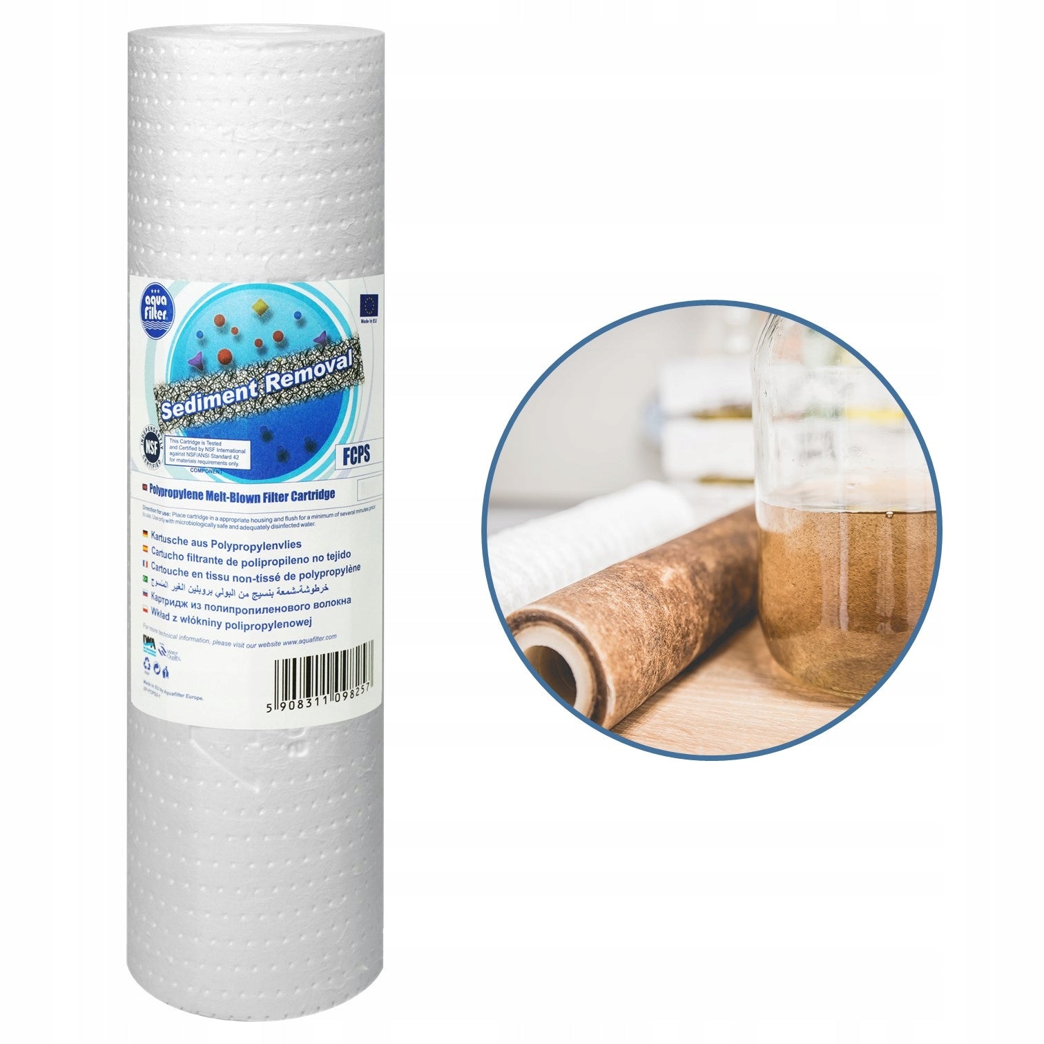 WHOLE HOUSE WATER FILTER IRON SOFTENER 3/4 - Flow-through for Home Capacity 4 l