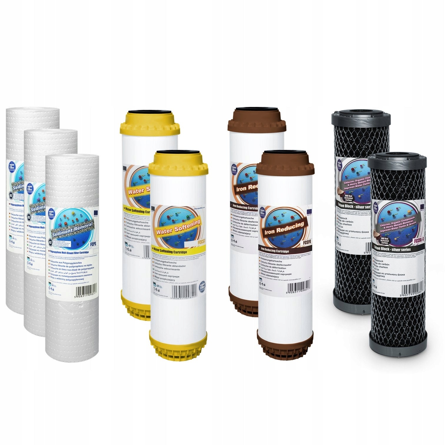 WHOLE HOUSE WATER FILTER IRON SOFTENER 3/4 - Flow-through for Home Kind set