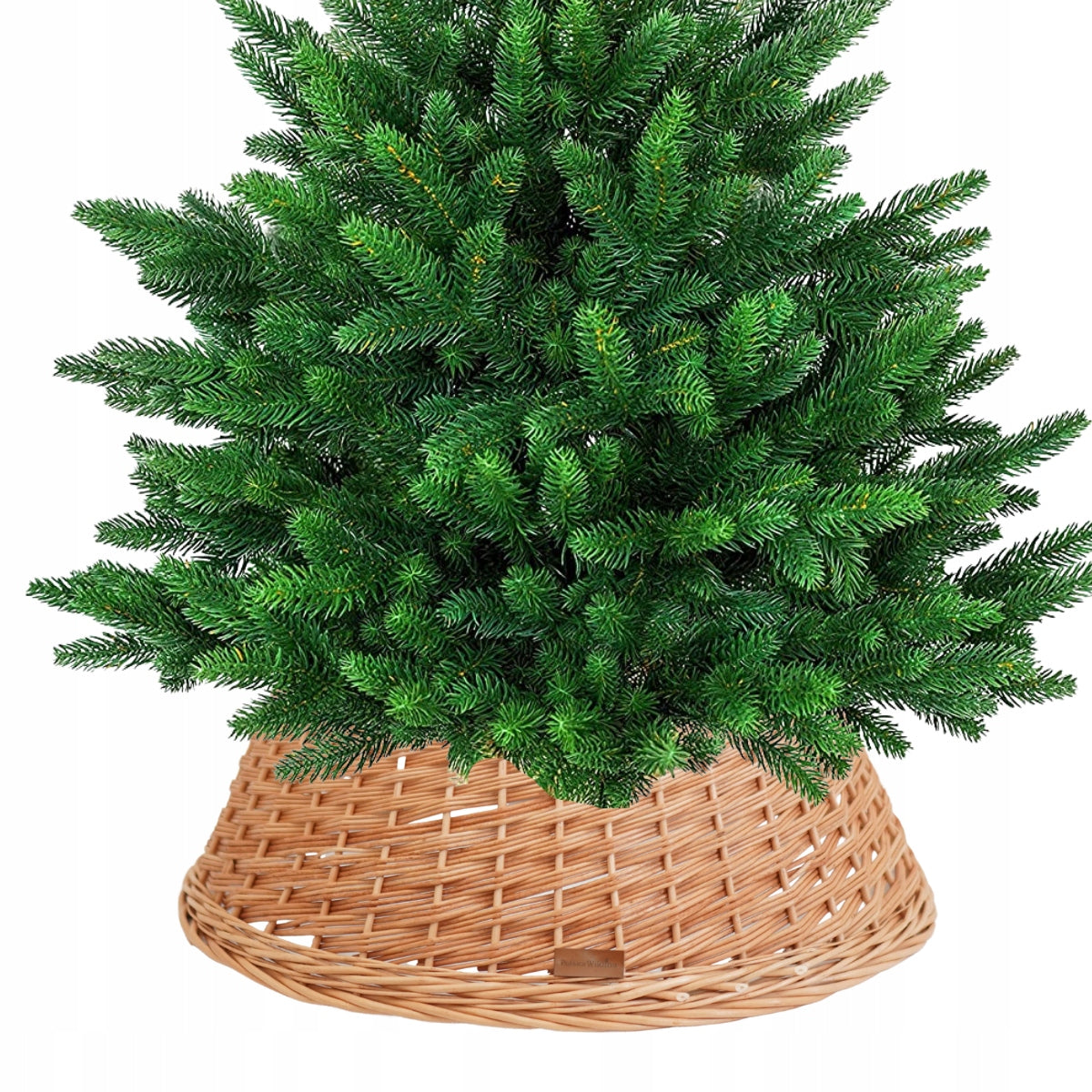 WICKER CHRISTMAS TREE STAND COVER Ø 45CM NATURAL