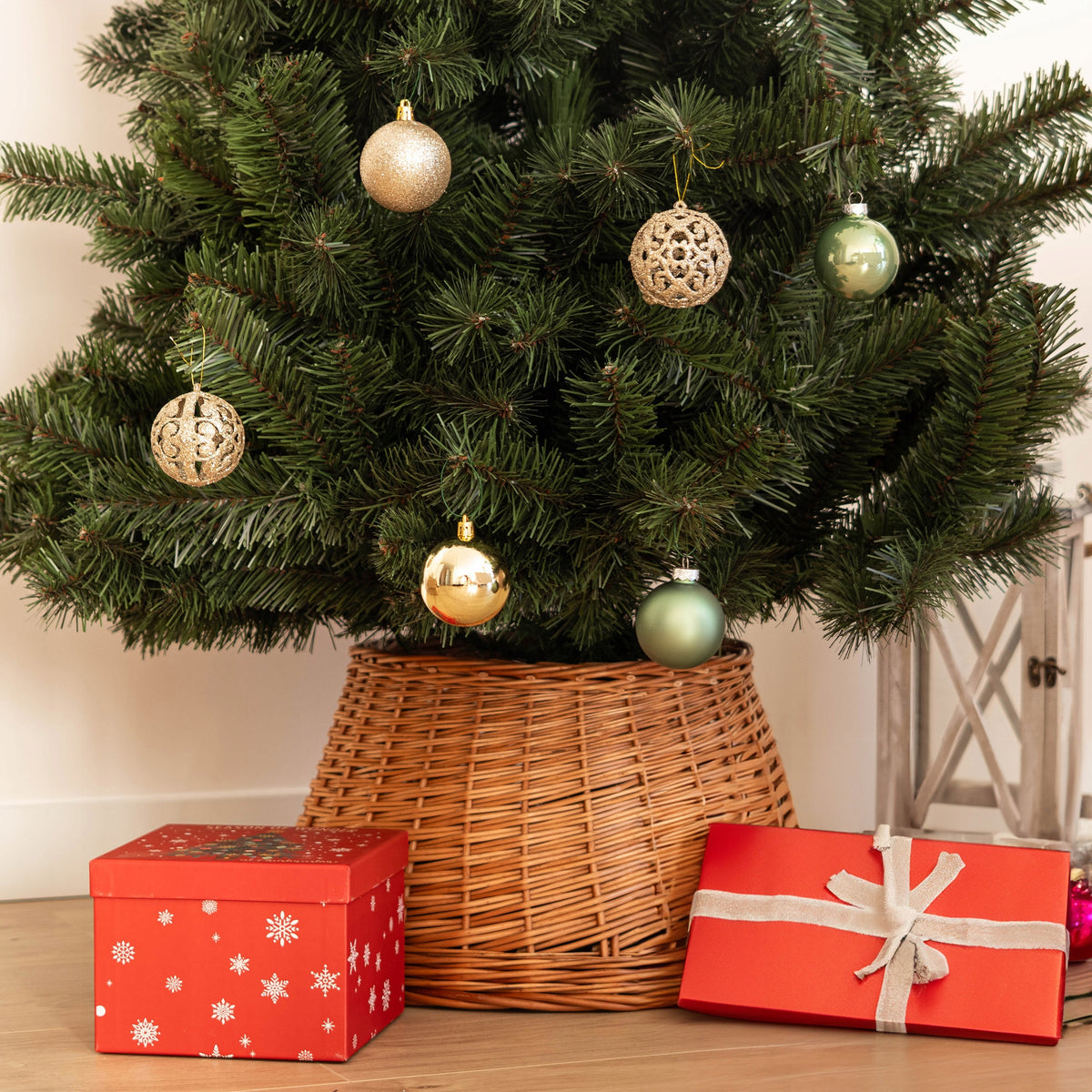 WICKER CHRISTMAS TREE STAND COVER 50 cm COVER BASKET NATURAL STAND EAN (GTIN) 5906638309117