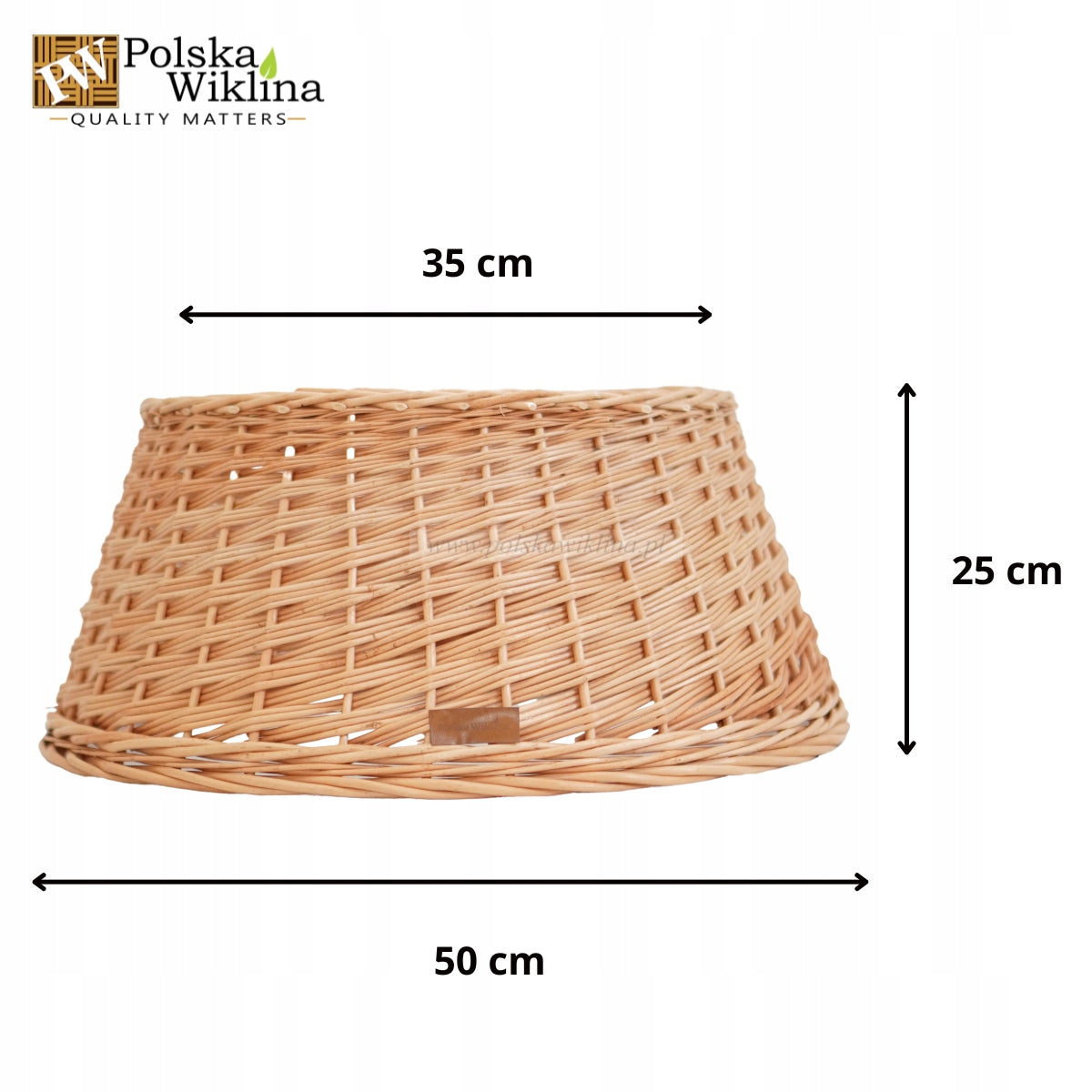 WICKER CHRISTMAS TREE STAND COVER Ø 50CM Manufacturer code POL-WIK