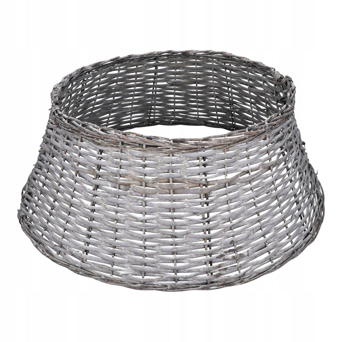 WICKER COVER FOR CHRISTMAS TREE 81 cm WICKER BASKET BLEACHED STAND BOHO
