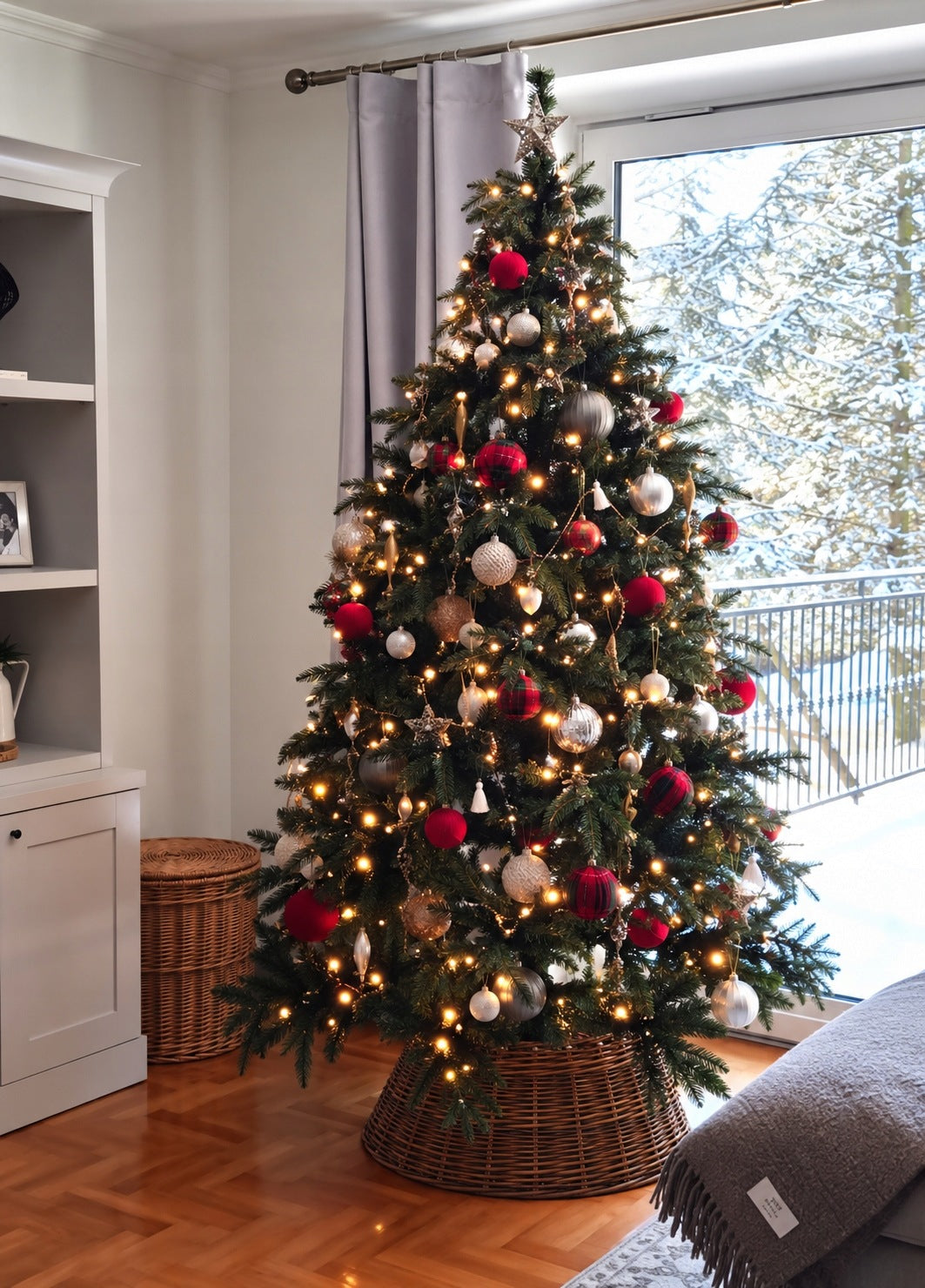WICKER HYON STAND COVER FI 60 cm , CHRISTMAS TREE BASKET BROWN Manufacturer code STOJAKWW08