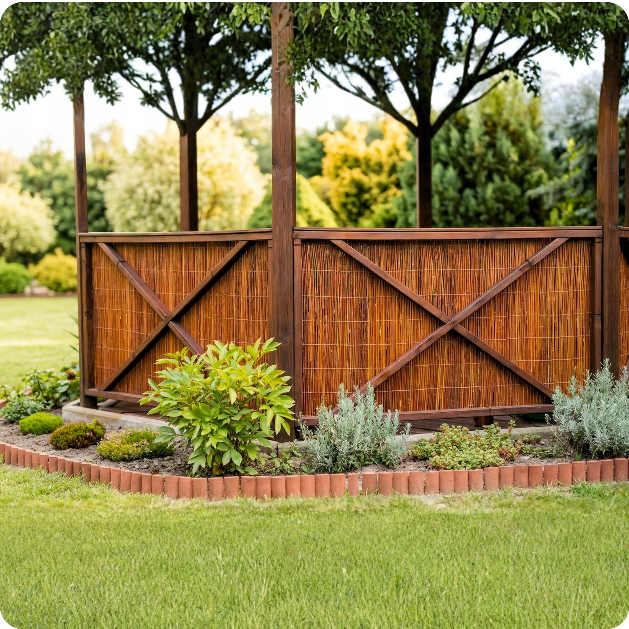 WICKER MAT 150x300cm WICKER POLISH MANUFACTURER DENSE COVER FOR BALCONY Manufacturer code 150/300