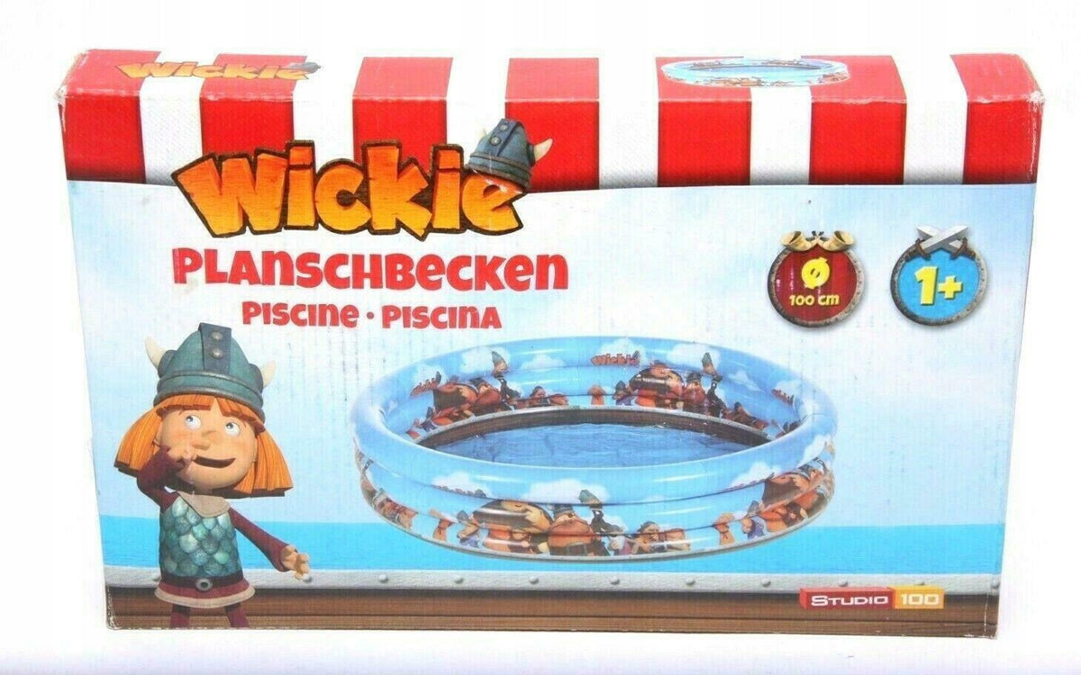 WICKIE Inflatable Swimming Pool 100 cm For Children Garden Brand Royalbeach