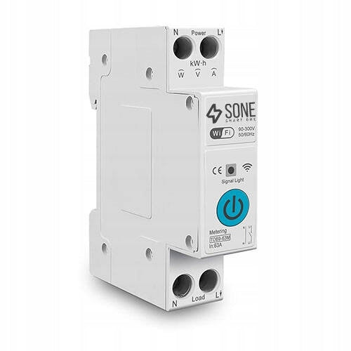 WIFI 16A TUYA SMART Relay WITH DIN WEAR MEASUREMENT REMOTE CONTROL Packaging status original